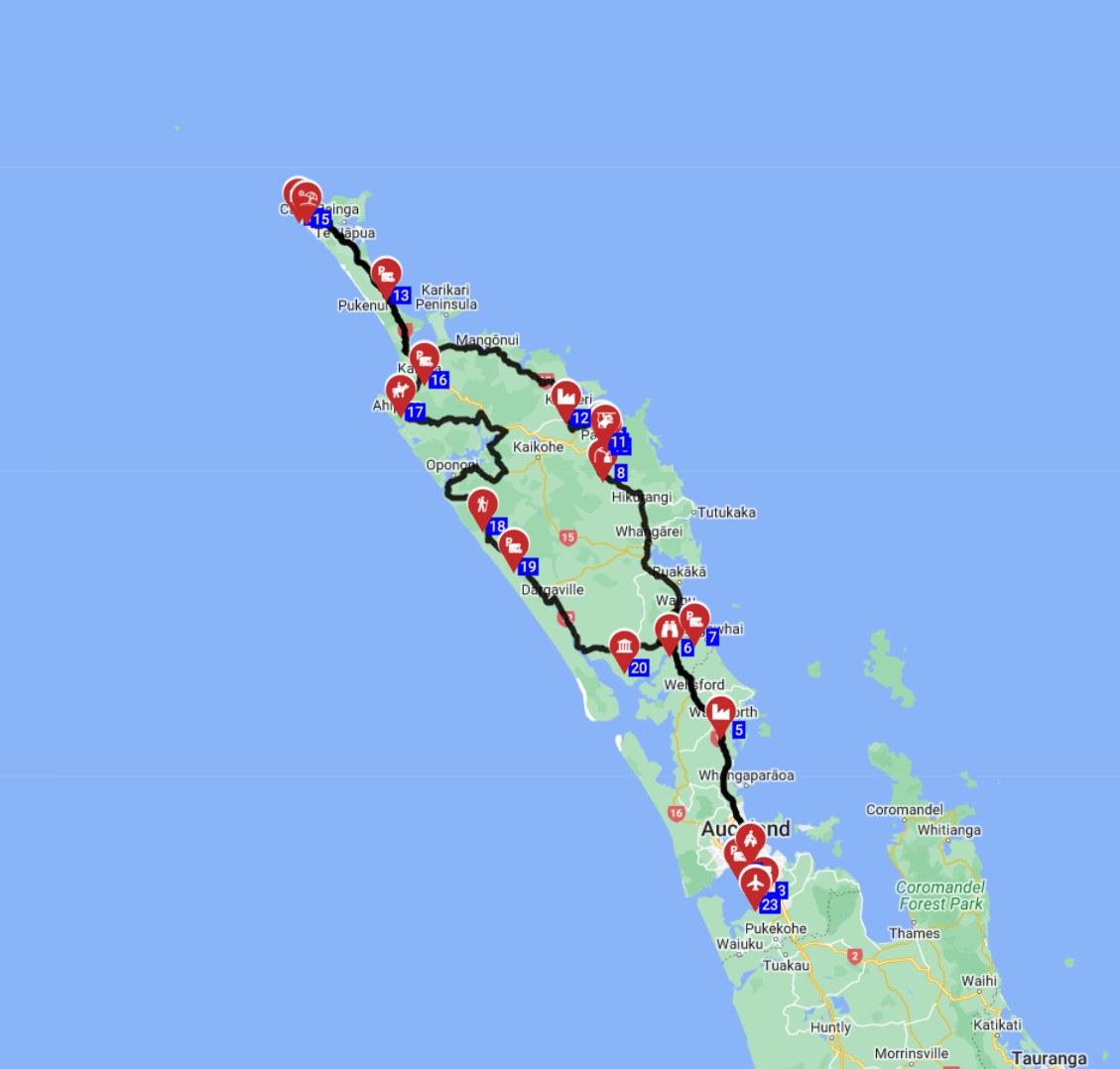 Auckland Roundtrip - North of the North Island